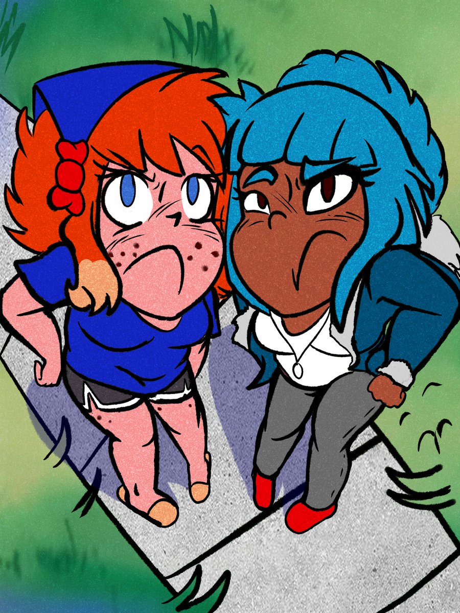Migs19991's tweet image. Pov: Nikki and Naomi are at your door