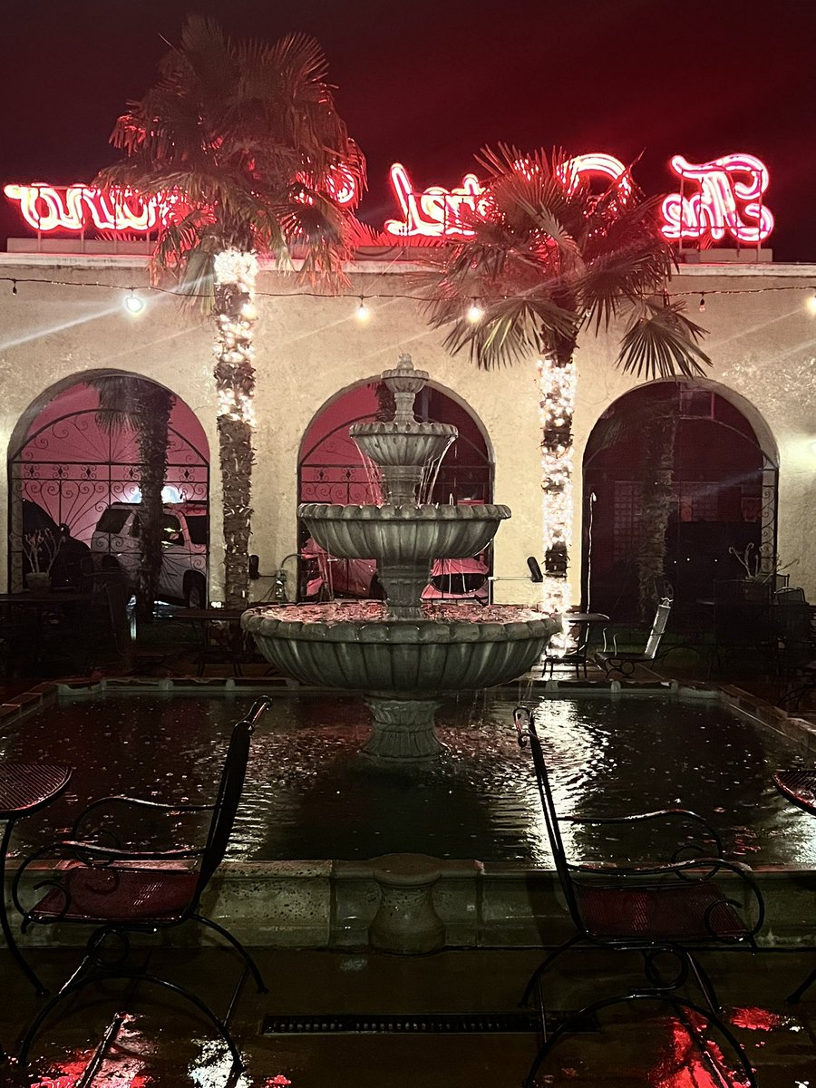 Rainy night at The El Paisano Hotel in Marfa, Tx (population 1700)
good conversations here