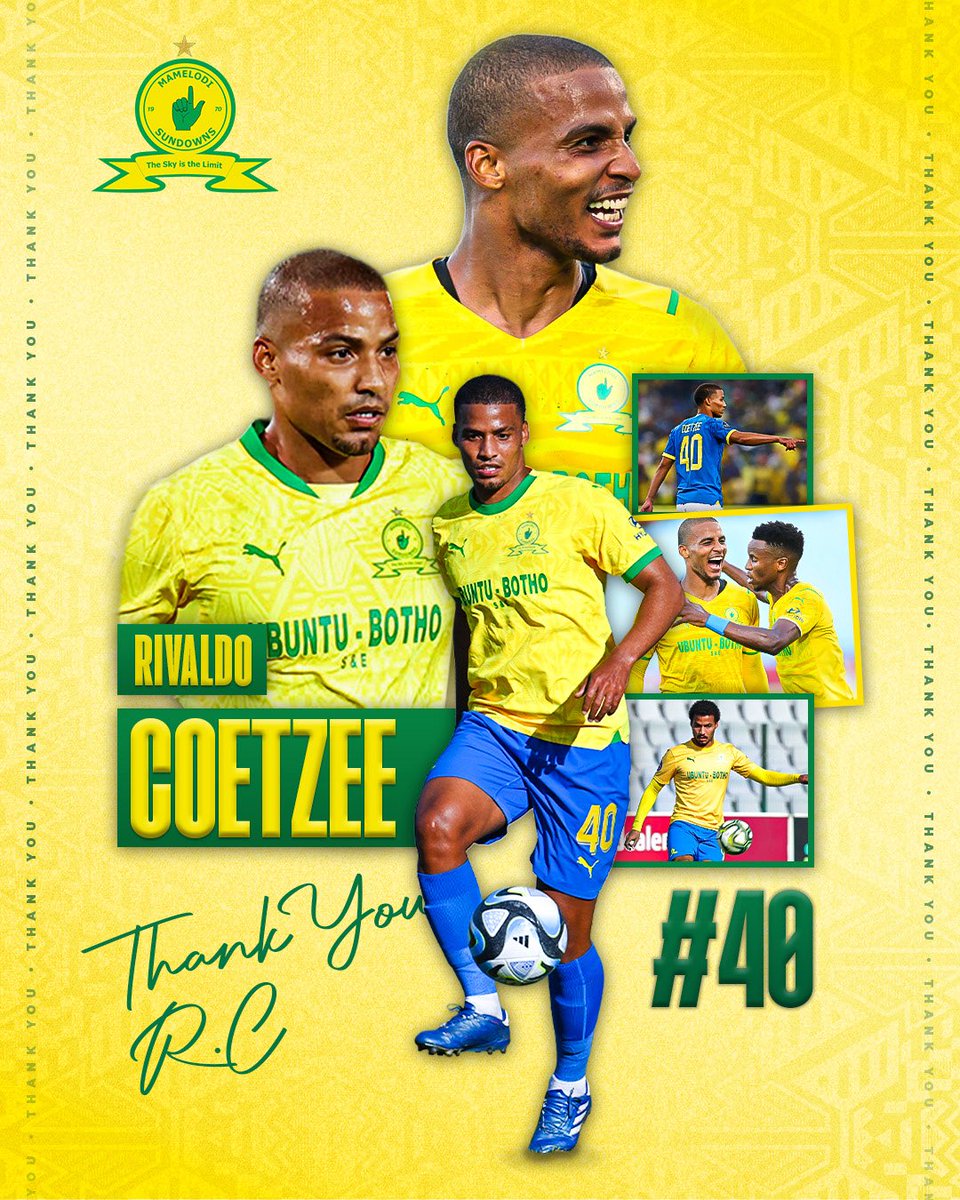 🚨BREAKING: Mamelodi Sundowns have bid farewell to Lebohang Maboe and Rivaldo Coetzee ahead of the new season 👆

#AbsaYourStoryMatters #AirMobile #BetwayPrem #CastleLager