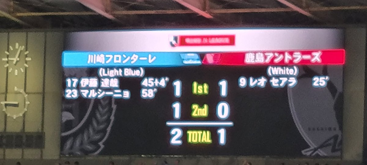 シーズン通して最高の勝利😆👏✨
両者バチバチの試合最高だった👍
大きな大きな勝ち点3✨😆✨
高井を勝利で送り出せて良かった✨
#フロンターレ
#frontale
#高井幸大ラストマッチ
#鹿島アントラーズ
