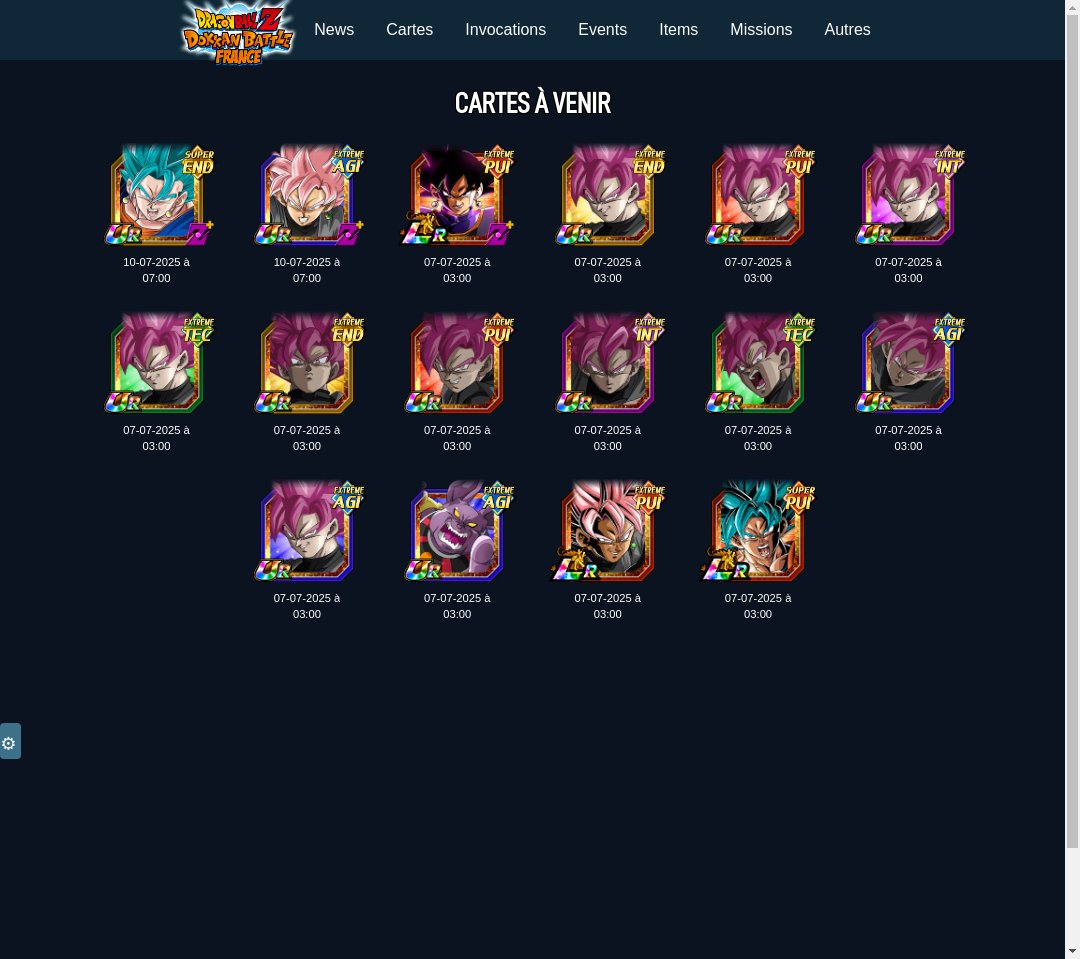 satchfroggy's tweet image. Data DL [GLB]

dbz-dokkanbattle.com

N'hésitez pas à RT pour soutenir le site !

#dokkanbattle