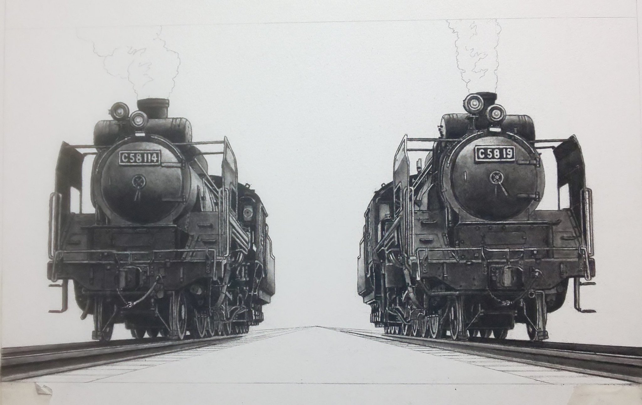 SL画家 石川 佳宗 7/3～『鉄道のある風景画展2』 on X: 