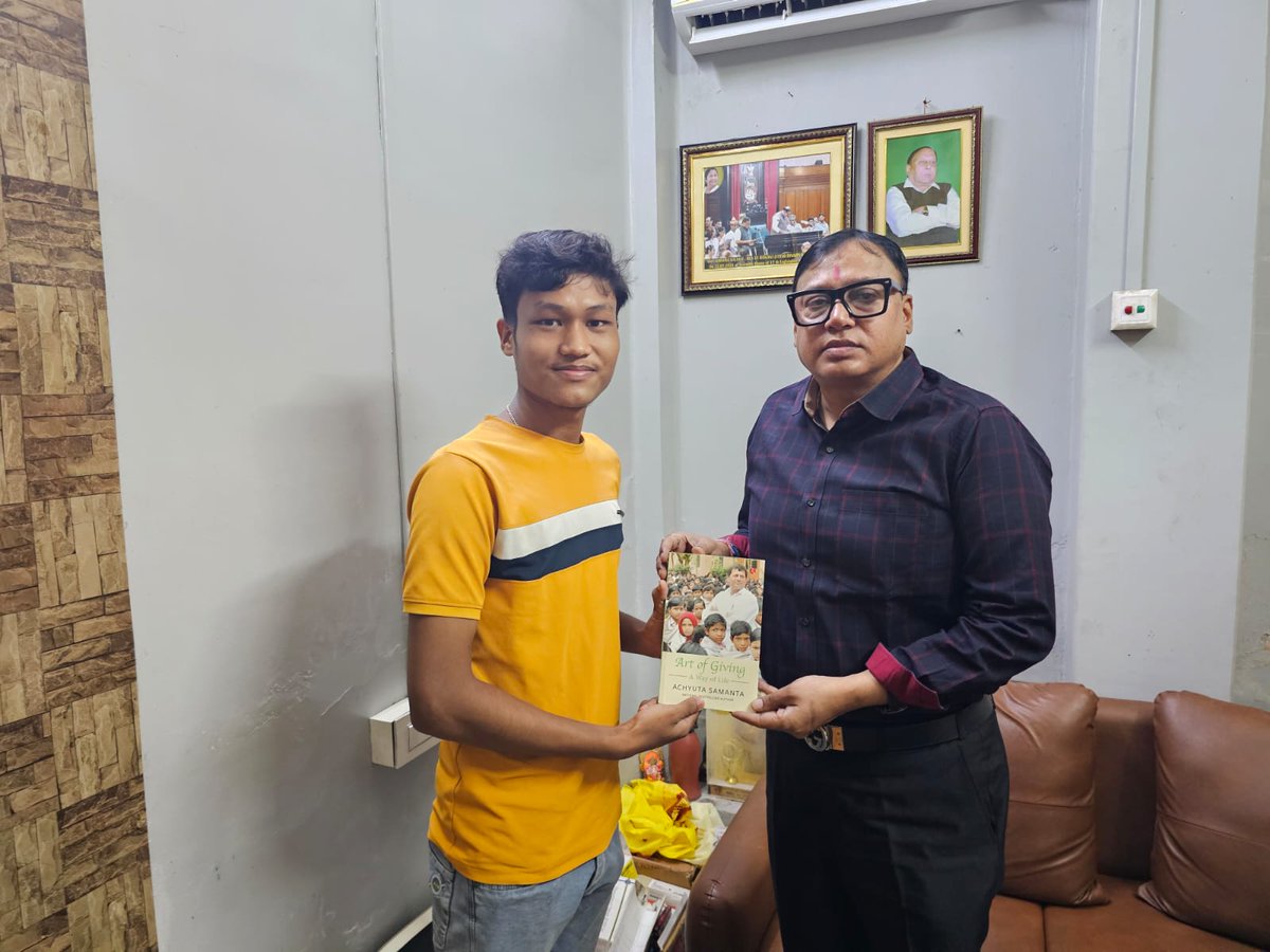 We extend our heartfelt gratitude to Shri Krishna Kalyani, MLA, West Bengal Legislative Assembly, for warmly embracing the Art of Giving philosophy.

Your thoughtful reflections on the book and the visionary ideals of Dr. Achyuta Samanta inspire us to further the mission of