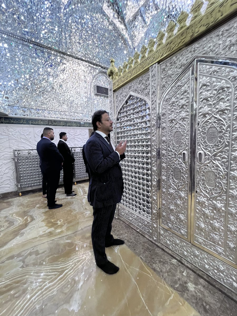 Irfan Soomro (@erfansoomro) on Twitter photo I was honored to visit the sacred mausoleums of Hazrat Ali (AS) and Imam Hussain (AS) in 2023 with then FM, Chairman <a href="/BBhuttoZardari/">BilawalBhuttoZardari</a>. Every year on Ashura, their unshakable faith, the agony they bore, and the stand they took against tyranny echo louder than ever. Their legacy of I was honored to visit the sacred mausoleums of Hazrat Ali (AS) and Imam Hussain (AS) in 2023 with then FM, Chairman <a href="/BBhuttoZardari/">BilawalBhuttoZardari</a>. Every year on Ashura, their unshakable faith, the agony they bore, and the stand they took against tyranny echo louder than ever. Their legacy of