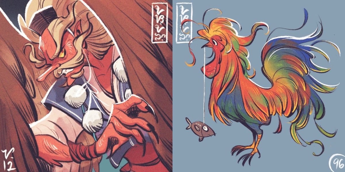 AswangNFT's tweet image. Fusion na galing streets!
OG Timawas @artiz4n and @comicsans_69 have entered the Fusion Raffle with:
ASWANG #96 - Sarimanok ❤️🔥
YOKAI #12 - Tengu ❤️🔥