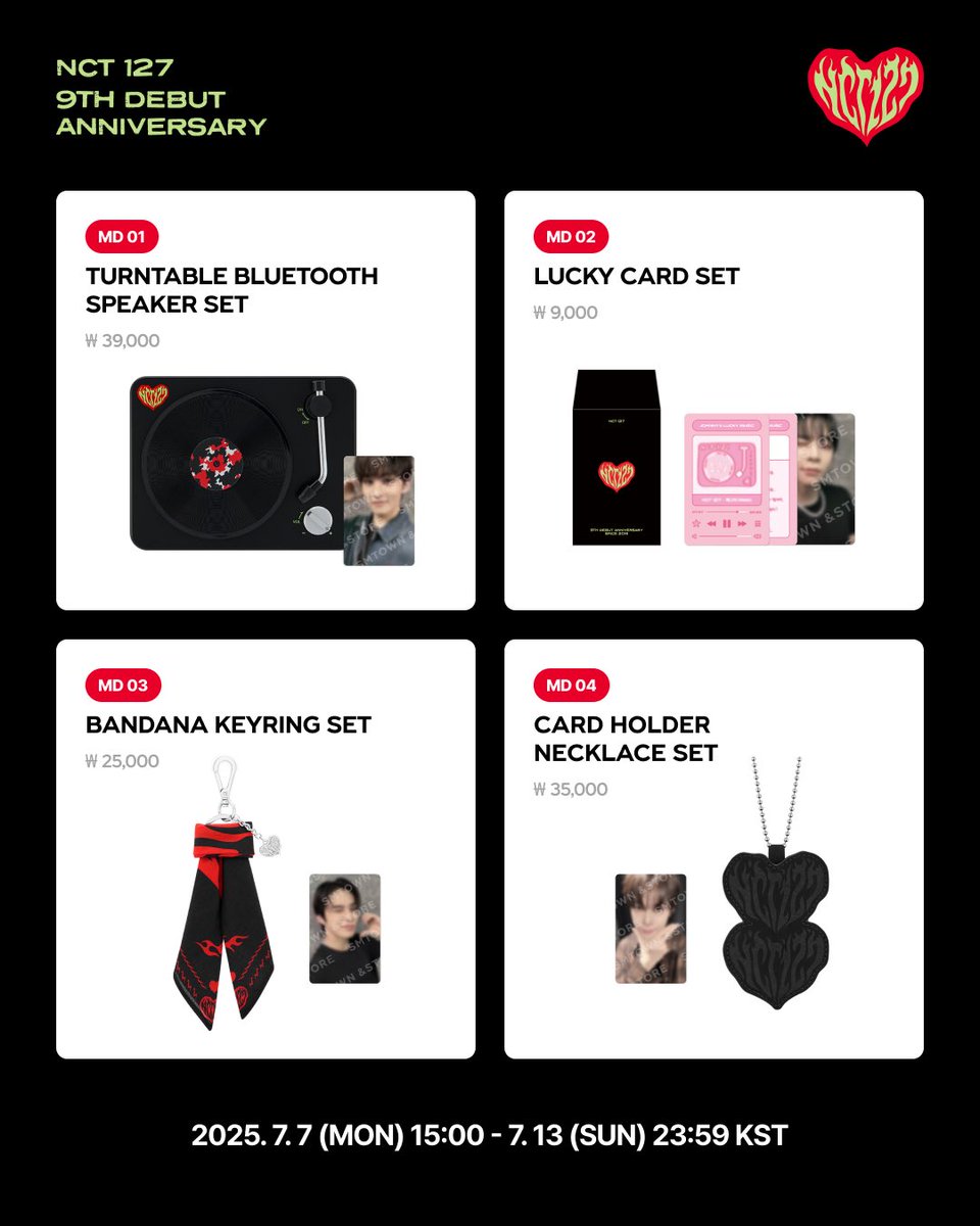 NCT 127 9TH ANNIVERSARY OFFICIAL MD SALES NOTICE📢 SMTOWN &STORE
