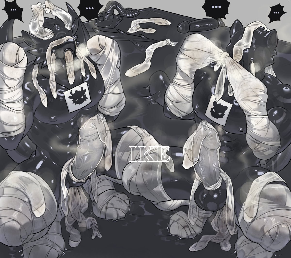 两个小英雄被做成了袜便器（全图配文在alt里）
🐲<a href="/huluo7201/">bachelor</a> 
🎨<a href="/ike17536537/">IKE5319</a>