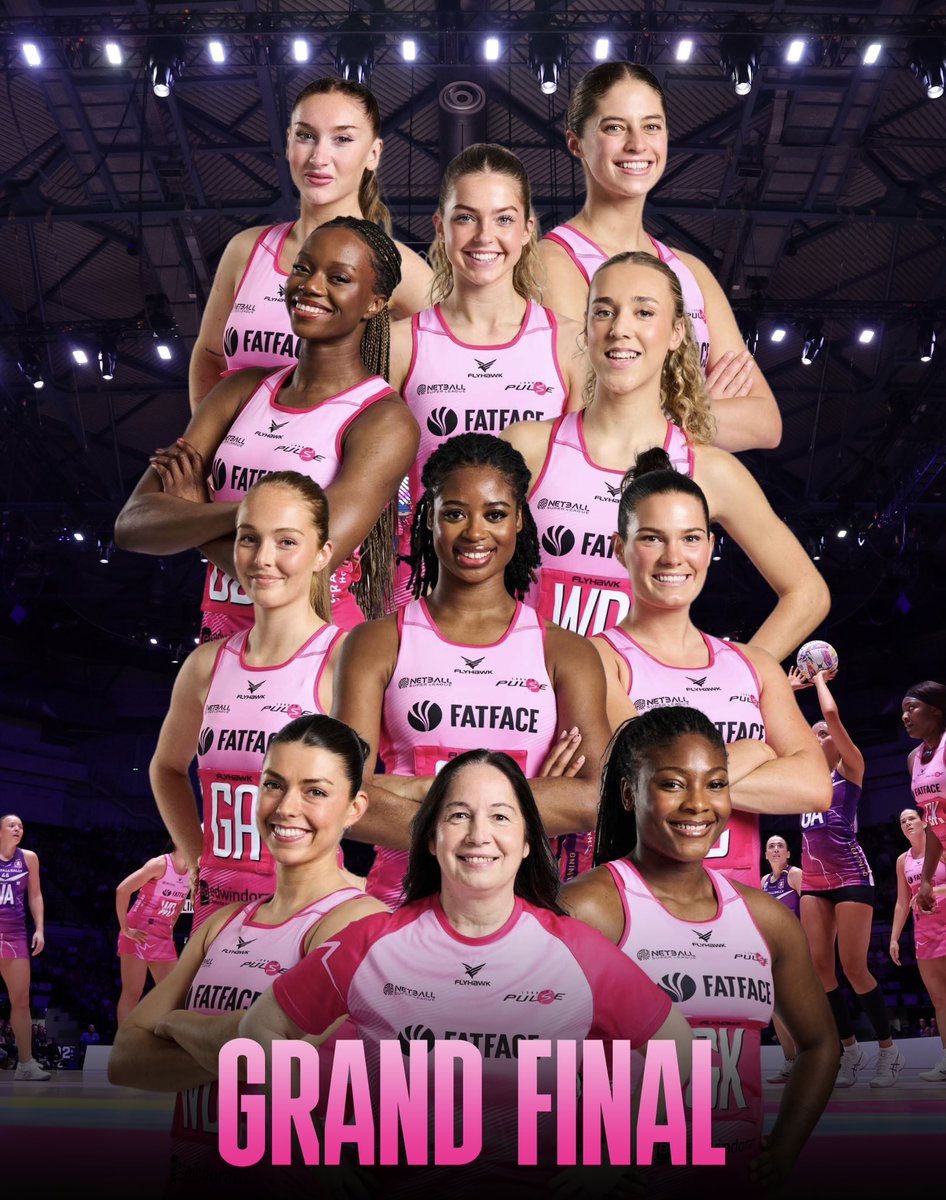 London Pulse Netball (@pulse_netball) on Twitter photo GRAND FINAL DAY
🆚 <a href="/LboroLightning/">Loughborough Lightning Netball</a>
⏰ 17:30 FCP
📍 <a href="/TheO2/">The O2</a>, London
📺 <a href="/SkyNetball/">Sky Sports Netball</a> / Netball Pass
This is our time 🩷 GRAND FINAL DAY
🆚 <a href="/LboroLightning/">Loughborough Lightning Netball</a>
⏰ 17:30 FCP
📍 <a href="/TheO2/">The O2</a>, London
📺 <a href="/SkyNetball/">Sky Sports Netball</a> / Netball Pass
This is our time 🩷