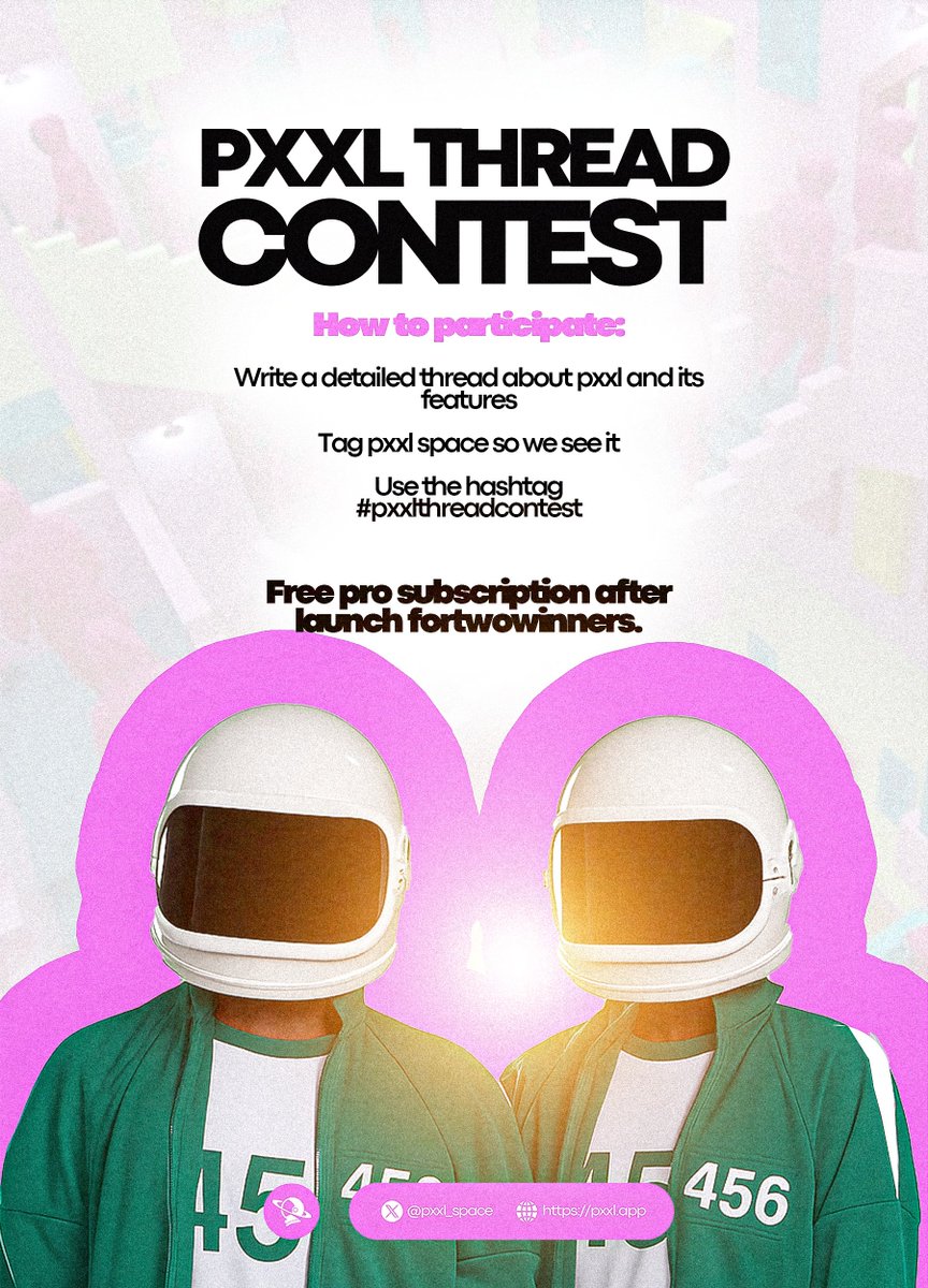 PXXL Pilots, gather your tools.
The #pxxlthreadcontest is officially LIVE 🚀

Your mission?
Write a detailed thread about PXXL and its features.
Tell the world what makes it the future of web hosting.
Add your twist. Add your voice. Make it epic.

Check design for more details
