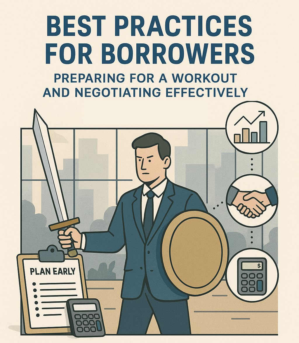 Best practices for borrowers.
Preparing for a CMBS workout and negotiating effectively.

Without giving away the secret sauce, I’ve put together a post that details best practices when dealing with special servicers.

Successfully navigating a CMBS workout starts well before
