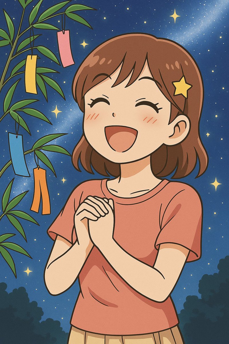 今日は七夕。🎋七夕飾りには、竹と笹が使われます。竹は古くから、魔除けや厄除けの効果があると信じられてきたそうです。笹の葉が風に揺れる「ささのはさらさら」という音は、神を招く音として縁起が良いとされてきました。今日は「願い事が既に叶った」というイメージを持って、感謝の心を持ってワク