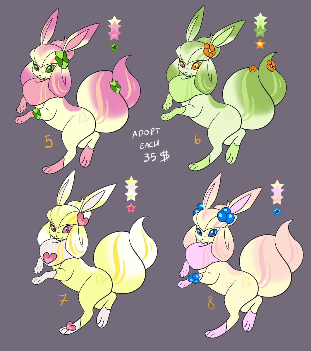 BlueMewBM's tweet image. Is Summer warm?? Want ice cream ~?
Love Glaceon and Alcremie~?
Consider adopting 💖
