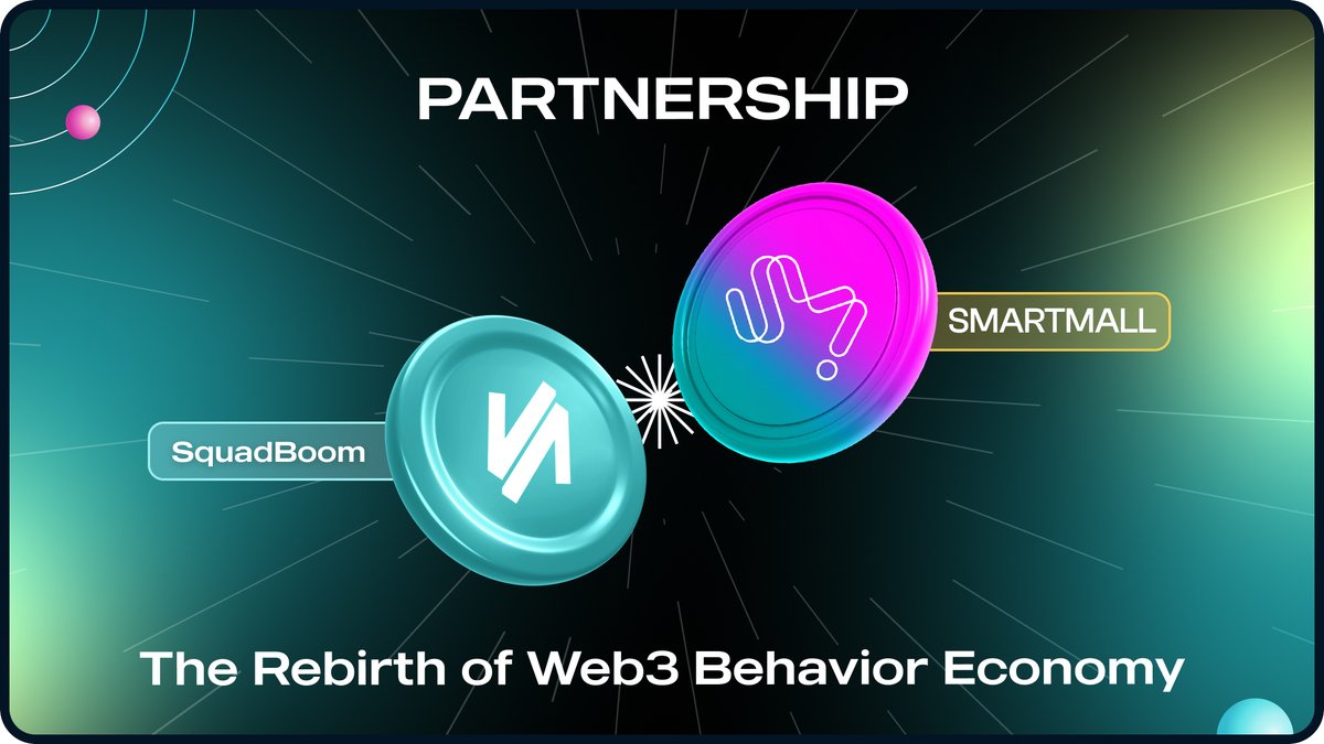 SpotSquad (@buildwithsquad3) on Twitter photo 📢Partnership Announcement
📣We're thrilled to team up with <a href="/SmartMall_ai/">Smart Mall</a>, a decentralized Web3 ecosystem integrating DeFi, NFTs, the Metaverse, and cross-chain tech—all governed by a DAO!
Together, we’ll power up the next era of Web3 utility.
🚀Stay tuned for more!! 📢Partnership Announcement
📣We're thrilled to team up with <a href="/SmartMall_ai/">Smart Mall</a>, a decentralized Web3 ecosystem integrating DeFi, NFTs, the Metaverse, and cross-chain tech—all governed by a DAO!
Together, we’ll power up the next era of Web3 utility.
🚀Stay tuned for more!!