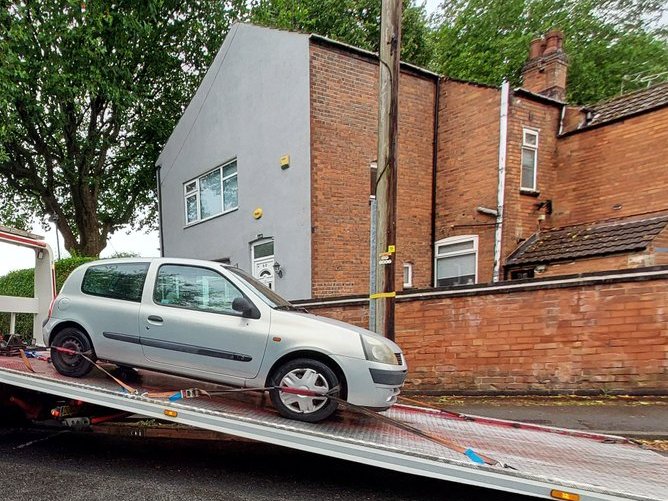 Stolen vehicle recovered this morning from stirchley.

PCSO Nokes 
PCSO Baber