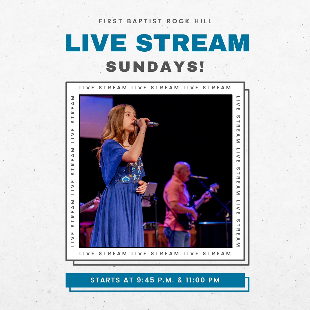 First Baptist Church (@fbc_rh) on Twitter photo Worship online today! 
---
LIVESTREAMS:
9:45 a.m. / 11:00 a.m. (Facebook & YouTube)
---
#onlinechurch #online #sermon #rockhill Worship online today! 
---
LIVESTREAMS:
9:45 a.m. / 11:00 a.m. (Facebook & YouTube)
---
#onlinechurch #online #sermon #rockhill
