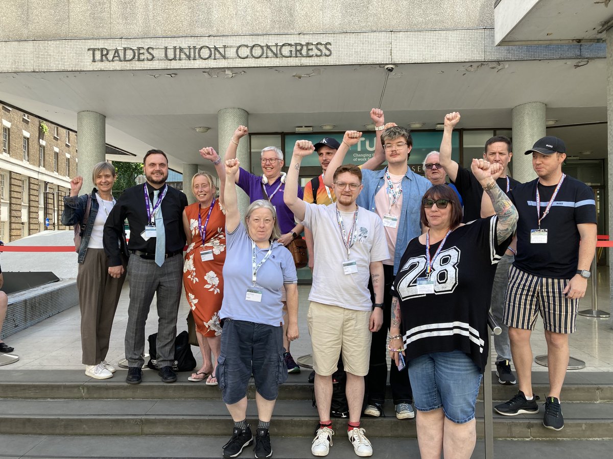 UsdawUnion (@usdawunion) on Twitter photo Usdaw’s delegation to TUC LGBT+ Conference 2025! 🏳️🌈🏳️⚧️
We joined LGBT+ trade unionists from across the UK to debate the movement’s current priorities in the continuing struggle for LGBT+ equality 🤝 Usdaw’s delegation to TUC LGBT+ Conference 2025! 🏳️🌈🏳️⚧️
We joined LGBT+ trade unionists from across the UK to debate the movement’s current priorities in the continuing struggle for LGBT+ equality 🤝
