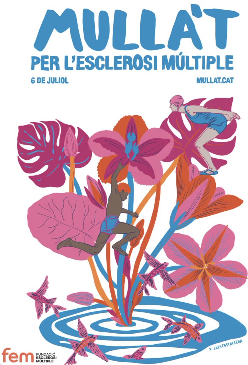 Cemcat (@cemcat_em) on Twitter photo 🌊 Avui diumenge tots ens mullem per l’#eslerosimultiple des de la <a href="/FundacioEM/">Fundació Esclerosi Múltiple</a>, <a href="/cemcat_em/">Cemcat</a>, <a href="/vallhebron/">Vall d'Hebron</a> t’animem que en aquest dia també et mullis com fem dia a dia per totes les persones que vieuen amb aquesta greu malaltia i per les seves famílies.
MULLA’T 🏊 a la teva 🌊 Avui diumenge tots ens mullem per l’#eslerosimultiple des de la <a href="/FundacioEM/">Fundació Esclerosi Múltiple</a>, <a href="/cemcat_em/">Cemcat</a>, <a href="/vallhebron/">Vall d'Hebron</a> t’animem que en aquest dia també et mullis com fem dia a dia per totes les persones que vieuen amb aquesta greu malaltia i per les seves famílies.
MULLA’T 🏊 a la teva