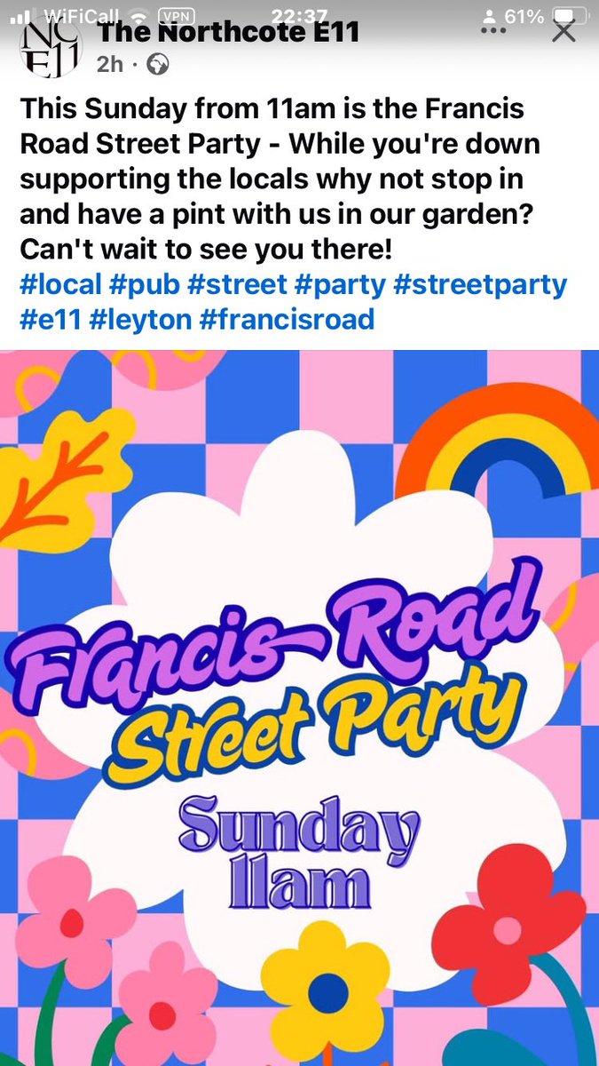 RainbOsailor's tweet image. Happening inE11 today….come join the party