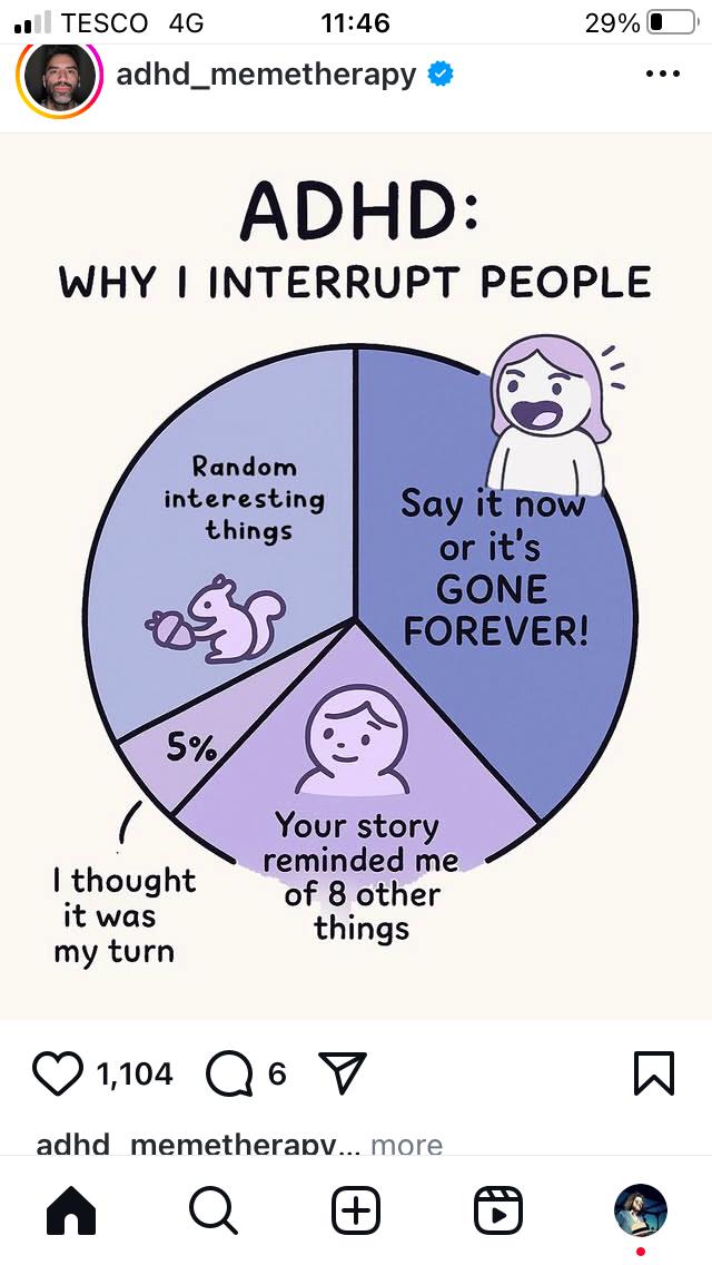 BrianFredAuthor's tweet image. Motor brain 🧠 sometimes equals motormouth... For me it's kinda the same with notes for writing too... It has to be written down *now* or it's apt to disappear, probably forever😅 ❤️💜
#adhdmemes
#sorry #ADHD #ADHDのパワー系ソリューション #bigmouthstrikesagain
#WritingCommunity