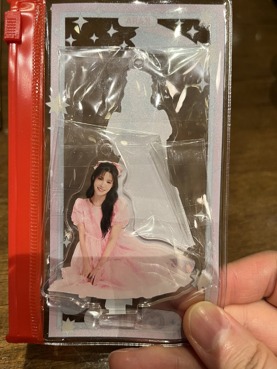 ちょっと、めっちゃ可愛いんだが！！！！！スリーブにアクスタを入れてみました！