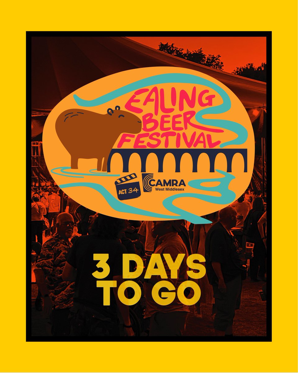 ealingbeerfest's tweet image. 🎪 3 SLEEPS to go!
🍺 Get your taste buds ready for  300+ cask ales and craft beers + cider, wine and more  
🎶 Live bands  
🍔 Gourmet street food

#EalingBeerFest #realale #craftbeer #beer #festivalcountdown #cheers