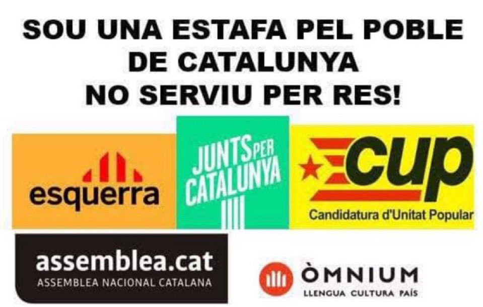Richard67412189's tweet image. Això acabarà malament i petará tot.  I mentrestant PSC + COMUNS amb el silenci cómplice d’aquests 👇