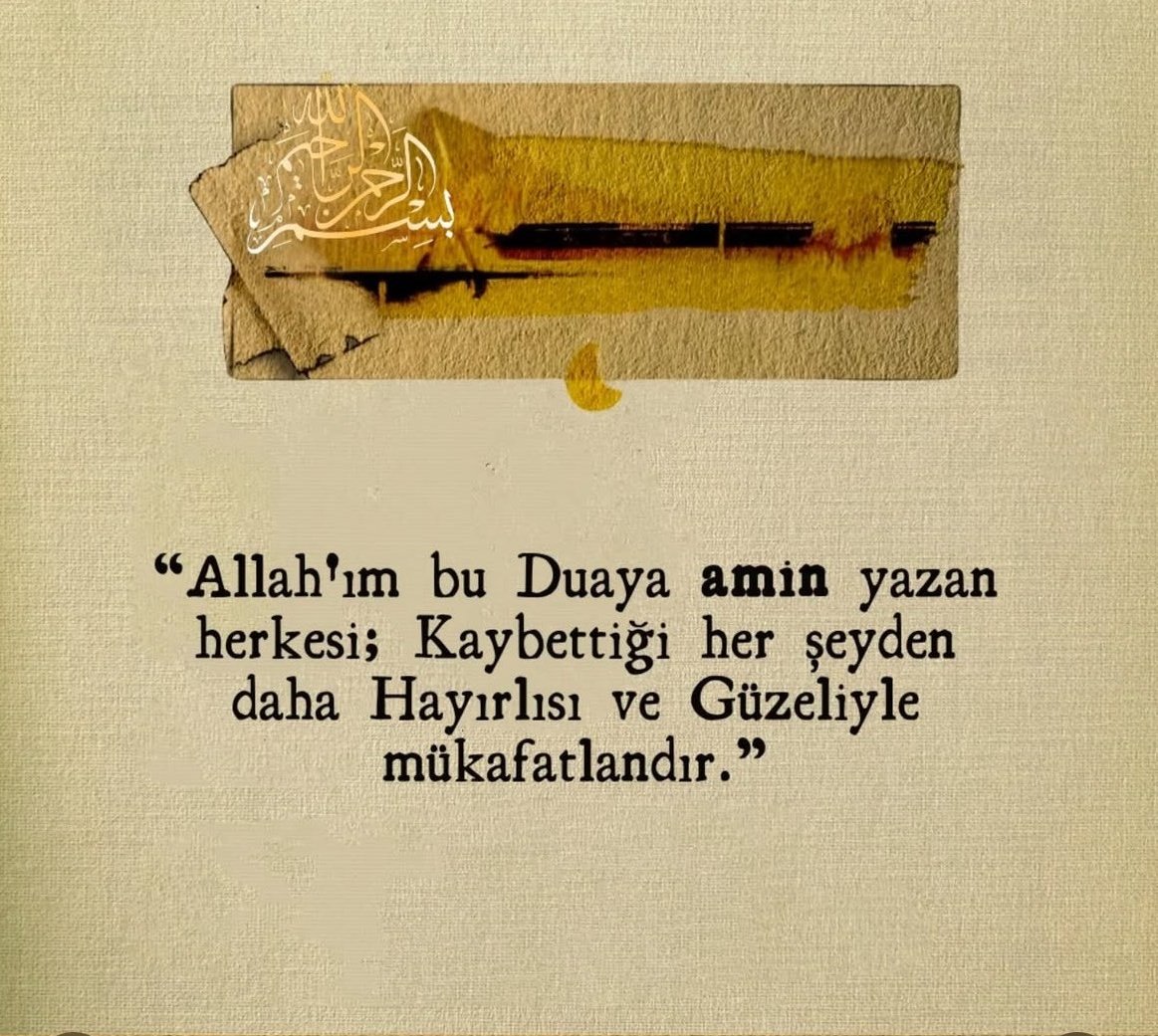 "Allah'ım bu Duaya amin yazan herkesi ;