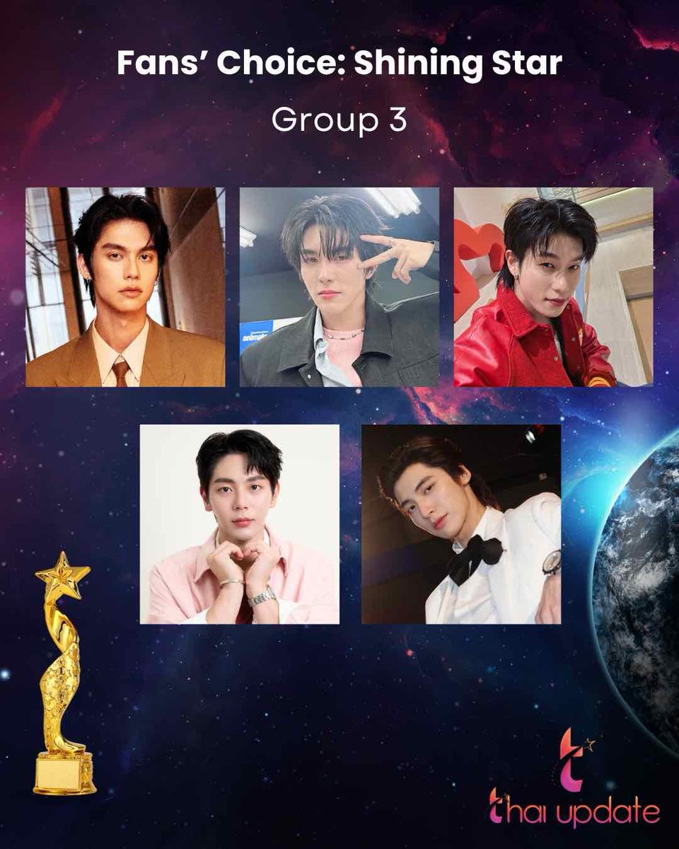 Fans’ Choice: Shining Star — Group 3

Vote 🗳️ Here 👉🏻 thaiupdate.info/fans-choice-sh…

✅ #bbrightvc #BXXMRVW #offroadKTP
#uppoompat #pondponlawit

#thaiupdate2019
#thaiupdateawards2025