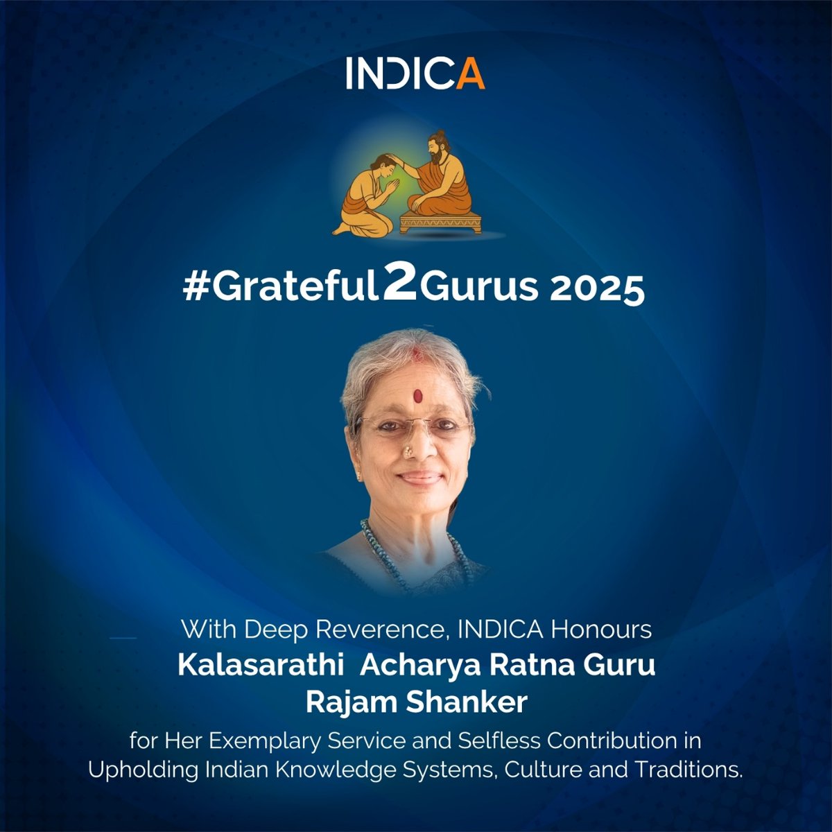 INDICA (@indicaorg) on Twitter photo #Grateful2Gurus 2025 #GuruPurnima #GuruParampara #Chennai
Our Gratitude and Pranams to
Kalasarathi. Acharya Ratna. Guru. Rajam Shanker
Renowned Classical Music Therapist and Wellness Exponent
<a href="/nagaraj_paturi/">Nagaraj Paturi</a> <a href="/dimplekaul_in/">Dimple</a> <a href="/SaamaanyaJ/">Shivakumar GV INDICA</a> <a href="/AparnaMSridhar/">Aparna M Sridhar</a> #Grateful2Gurus 2025 #GuruPurnima #GuruParampara #Chennai
Our Gratitude and Pranams to
Kalasarathi. Acharya Ratna. Guru. Rajam Shanker
Renowned Classical Music Therapist and Wellness Exponent
<a href="/nagaraj_paturi/">Nagaraj Paturi</a> <a href="/dimplekaul_in/">Dimple</a> <a href="/SaamaanyaJ/">Shivakumar GV INDICA</a> <a href="/AparnaMSridhar/">Aparna M Sridhar</a>