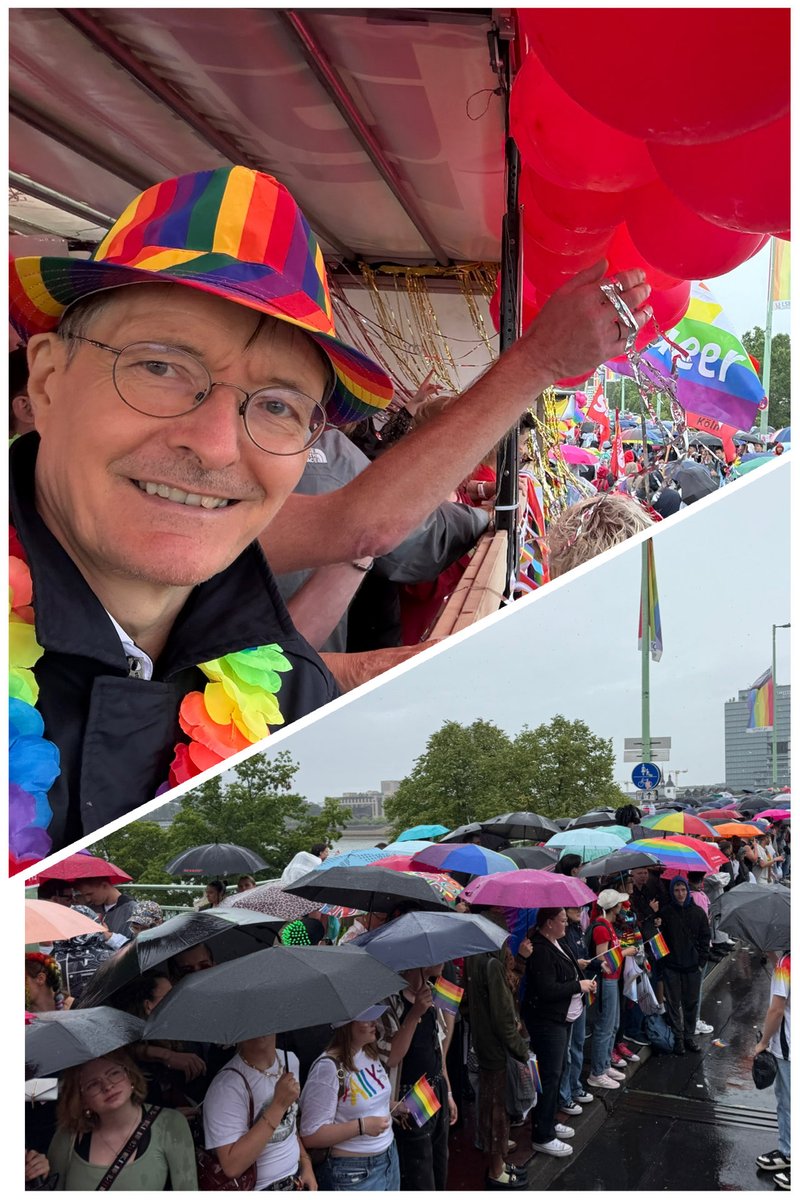 Die Menschen lassen sich das Fest der Toleranz und der Freiheit nicht verderben, nicht durch den Regen, und nicht durch die Feinde der Freiheit.