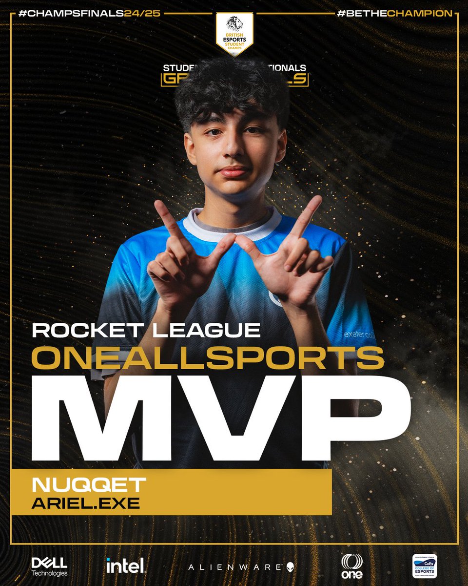 British Esports ๐ฎ ๐ (@british_esports) on Twitter photo Your Rocket Leage One All Sports MVP is Nuqqet, he was pivotal in bring the trophy back to Exeter๐๐
<a href="/OneAllSportsX/">Oneallsports</a>
#StudentChamps #BritishEsports Your Rocket Leage One All Sports MVP is Nuqqet, he was pivotal in bring the trophy back to Exeter๐๐
<a href="/OneAllSportsX/">Oneallsports</a>
#StudentChamps #BritishEsports