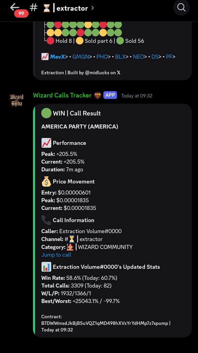 Introducing the Wizard's Eye 👁

🧙‍♂️The most EPIC memecoin tracker yet! 
🚀 Our AI-powered tracker is fueled by cutting-edge tech and precision-crafted filters to give you the edge you need. 
🤖Already available on Discord! 
💻 But that's not all... 
🔮 We're constantly conjuring