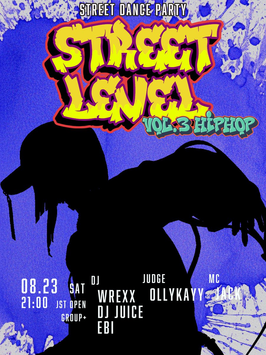 tamalab_vrc's tweet image. STREET LEVEL VOL.3 HIPHOP
日時:08/23 21:00(JST)~
1ジャンルにフォーカスしたダンスイベント!
ダンサー同士が繋がるパーティを楽しもう!
今回のジャンルはHIPHOP!
自分だけのオリジナルスタイルをレペゼンだ!
バトルのエントリーはこちらから↓
discord.gg/Ry2hXHmWV2