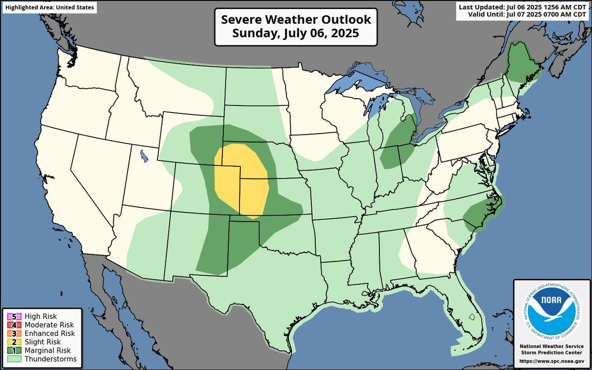 SEVERE WEATHER is possible today across the Central Plains!

Damaging winds, very large hail, and a couple of tornadoes are possible. Stay weather aware!