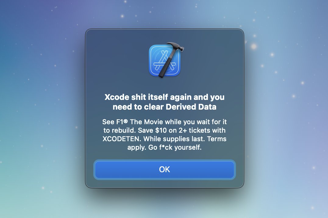 Anyone else get this error in Xcode 26?