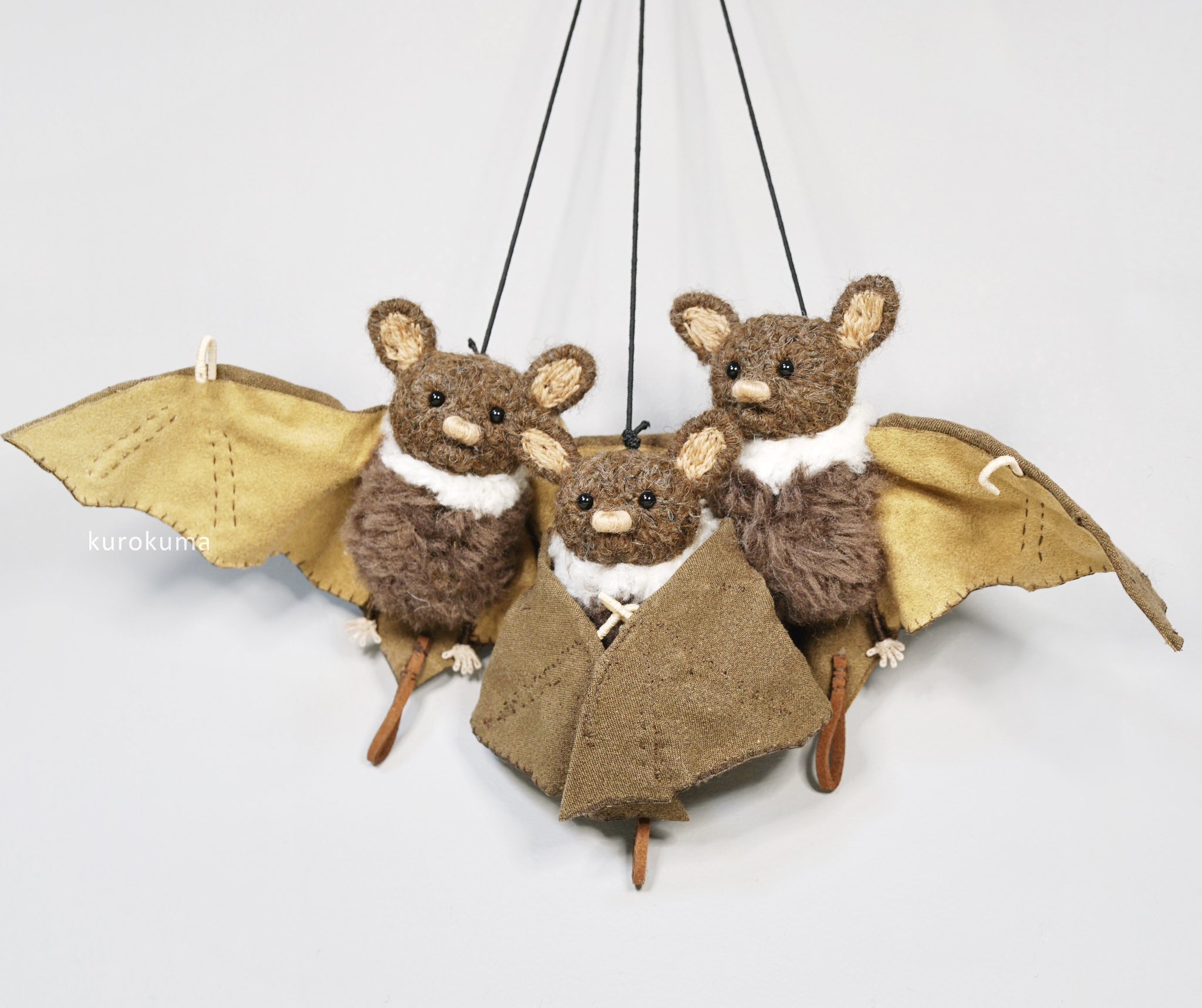 コボリサヤカ こうもり コボリサヤカ コウモリ テディベア