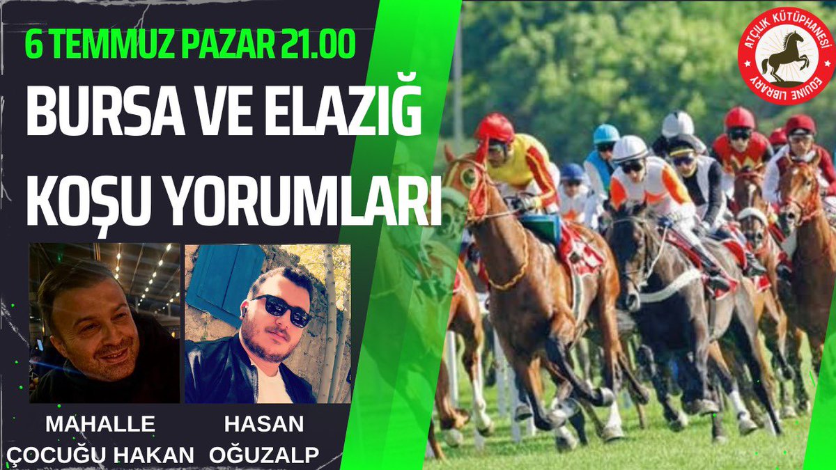 Bu akşam yayın konuklarımız Bursa’da Mahalle çocuğu Hakan <a href="/1mahallecocugu/">mahalle çocuğu</a> Elazığ’da Hasan Oğuzalp <a href="/HasanOguzalp/">Hasan Oğuzalp</a> 

7 Temmuz Pazartesi BURSA ve ELAZIĞ Koşu Yorumları | Mahalle Çocuğu Hakan... youtube.com/live/p9oIgjitc… <a href="/YouTube/">YouTube</a> aracılığıyla