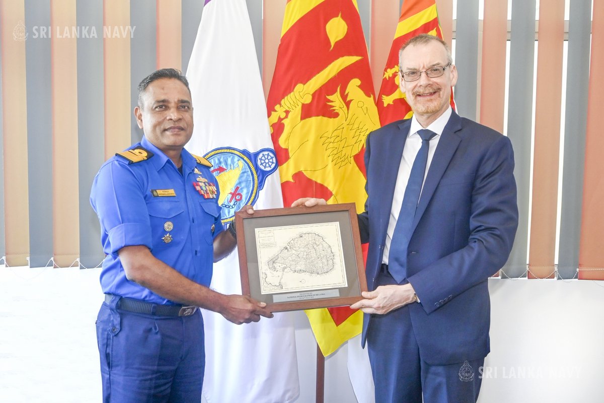 Sri Lanka Navy (@srilanka_navy) on Twitter photo The French Ambassador to #SriLanka, H.E. Rémi Lambert met with the Commander Southern Naval Area, Rear Admiral Kosala Warnakulasuriya, 04 Jul. Discussions focused on enhancing shared hydrographic interests. <a href="/FranceinColombo/">French Embassy in Colombo 🇫🇷🇪🇺</a> <a href="/srilanka_navy/">Sri Lanka Navy</a>
Read more: shorturl.at/fWYkJ The French Ambassador to #SriLanka, H.E. Rémi Lambert met with the Commander Southern Naval Area, Rear Admiral Kosala Warnakulasuriya, 04 Jul. Discussions focused on enhancing shared hydrographic interests. <a href="/FranceinColombo/">French Embassy in Colombo 🇫🇷🇪🇺</a> <a href="/srilanka_navy/">Sri Lanka Navy</a>
Read more: shorturl.at/fWYkJ