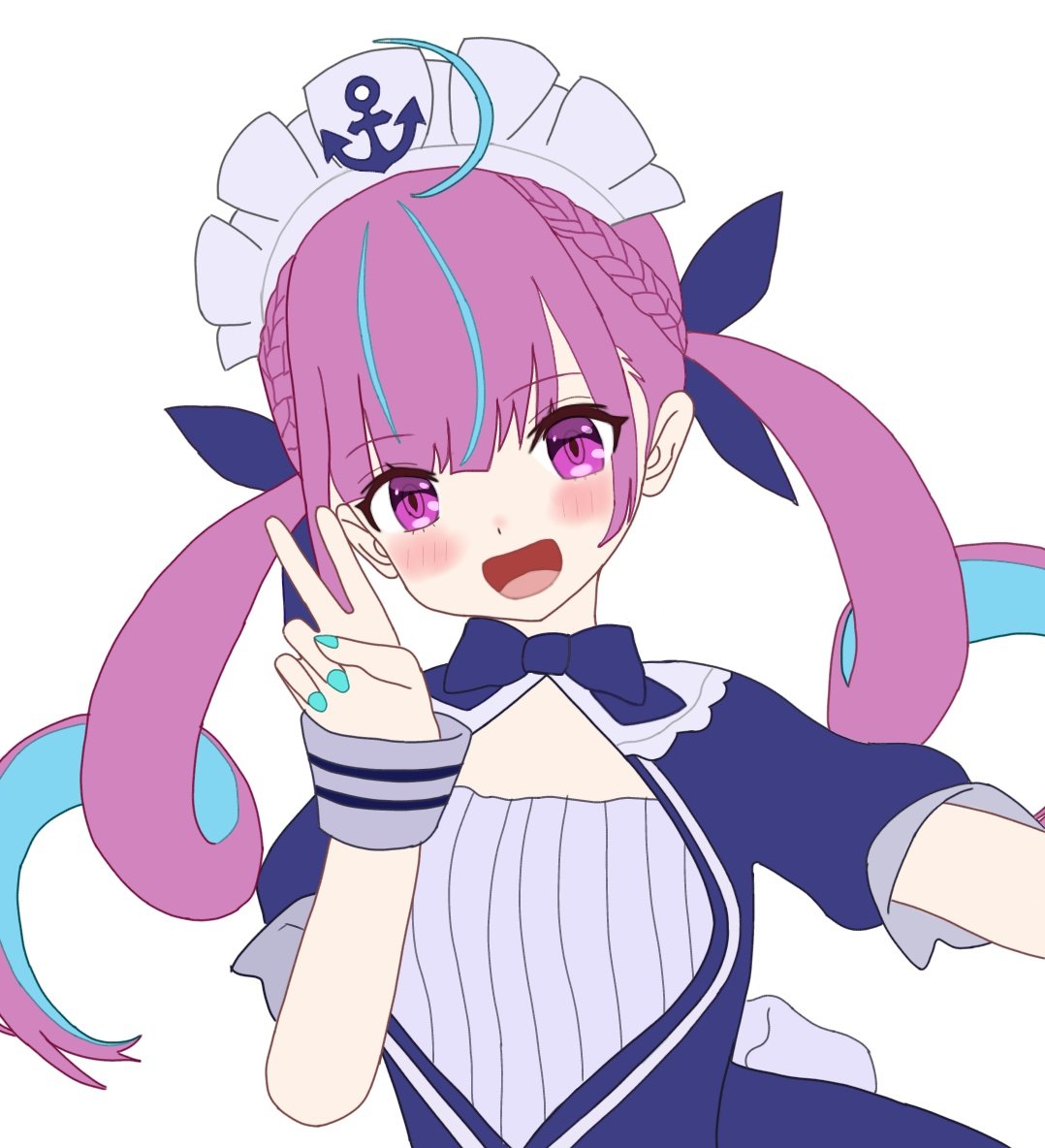 ibara_art's tweet image. #あくあーと　#湊あくあ　#ホロライブ　
ラクガキあくたん