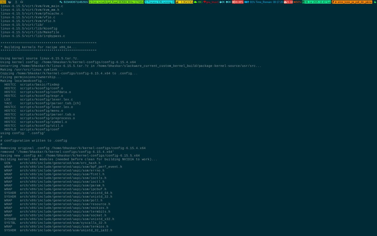 unixbhaskar's tweet image. On a prowl .....sigh....

#linuxkernel #slackware #opensource #operatingsystem