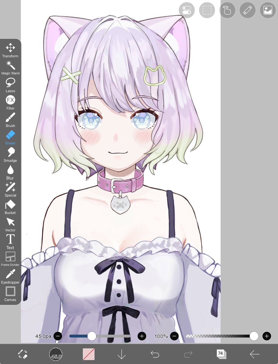 First Vtuber Model Art!! 74 layers is crazy 😭😭
#vtuber #vtuberart #vtubermodel