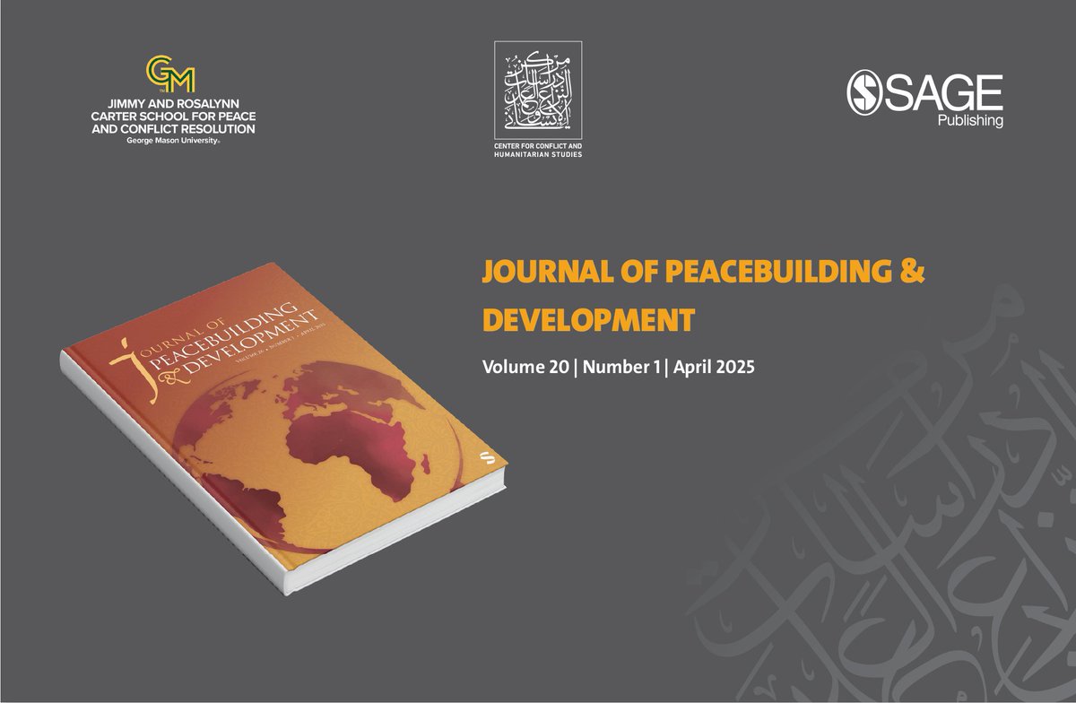 📢 Check out the latest issue of the Journal of Peacebuilding &amp; Development (Vol. 20, Issue 1 – April 2025)!

Explore new articles &amp; briefings on peacebuilding &amp; development:
🔗 journals.sagepub.com/toc/JPD/current

📝 Submit your work: journals.sagepub.com/author-instruc…
#JPD #Peacebuilding #Development