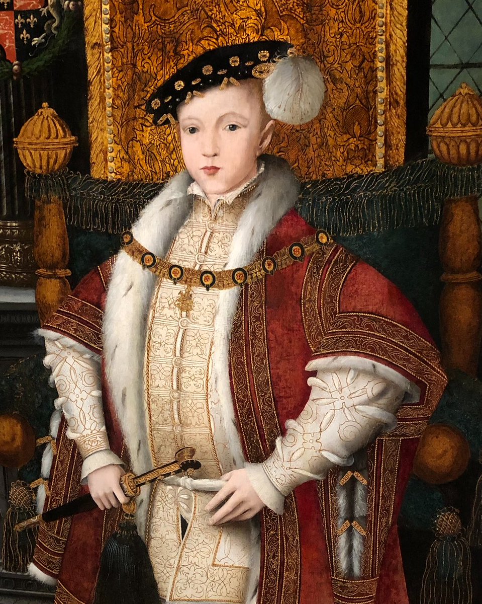 RoyalsOther's tweet image. King Edward VI died on 6th July 1553. In his Device for the Succession, with no available male heirs, he excluded his two half sisters, Mary and Elizabeth, choosing his cousin Lady Jane Grey.