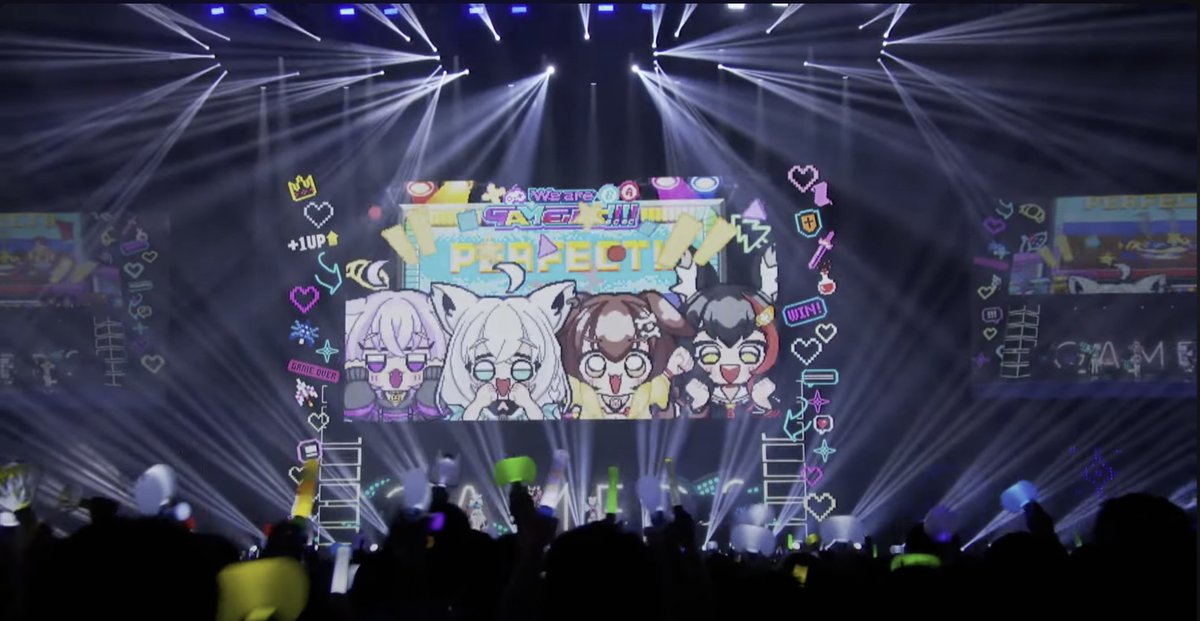 #超ゲマズ2_day2 お疲れ様でした！
ミオさんおかえりの4人揃えばゲーマーズ最強&amp;最高の「We are GAMERS !!!!」が観れて感無量でした😭
1曲目からの全力コール、そしてEDのインストでもコールしてくれて素敵な景色をありがとうございました！
#超ゲマズ3 も期待🌽🌲🍙🥐
To Be Continued....🎮✨