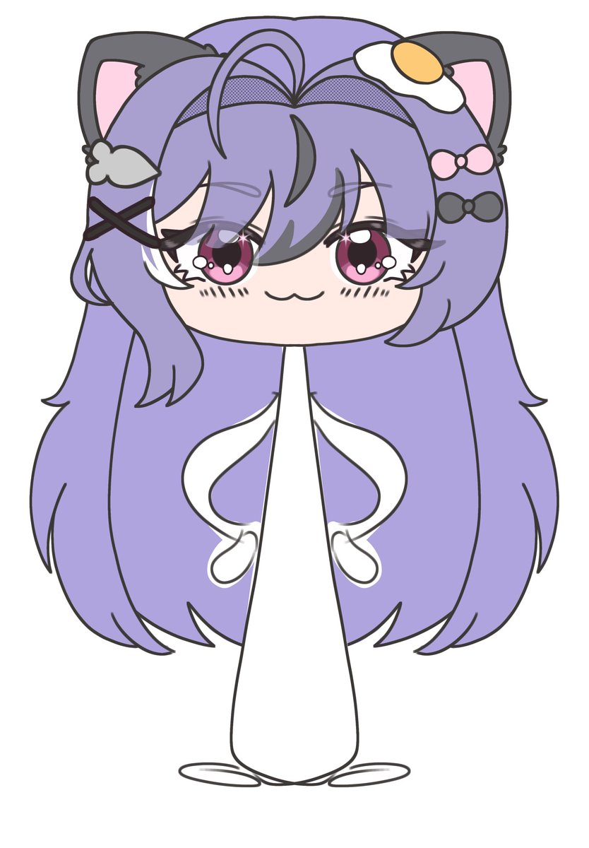 Samisieq's tweet image. After redrawing this little guy thousands of times I think that I finally got something that I’m happy with (random body because I’m still working on it)
vtuber: @toastimochi