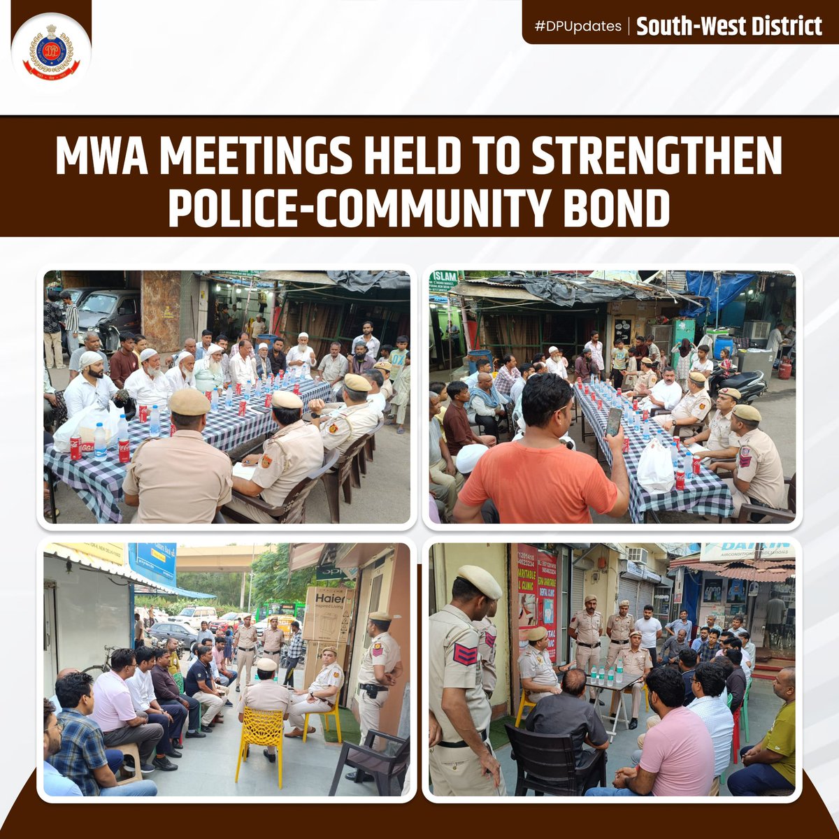 DCP South West District (@dcp_southwest) on Twitter photo ЁЯСоЁЯП╗тАНтЩВя╕П Staff of PS RK Puram held MWA meetings at Indira Market, Sector 7 & Vasant Place Market, Sector 6, RK Puram to discuss local safety issues, civic concerns & improve coordination.
The initiative aimed at enhancing public trust & collaborative policing.
<a href="/CPDelhi/">CP Delhi #DilKiPolice</a>
#DPUpdates ЁЯСоЁЯП╗тАНтЩВя╕П Staff of PS RK Puram held MWA meetings at Indira Market, Sector 7 & Vasant Place Market, Sector 6, RK Puram to discuss local safety issues, civic concerns & improve coordination.
The initiative aimed at enhancing public trust & collaborative policing.
<a href="/CPDelhi/">CP Delhi #DilKiPolice</a>
#DPUpdates