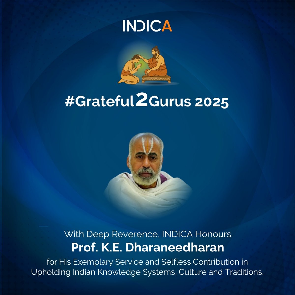 INDICA (@indicaorg) on Twitter photo #Grateful2Gurus 2025 #GuruPurnima #GuruParampara #Chennai
Our Gratitude and Pranams to
Prof. KE Dharaneedharan
Distinguished Shaastra Scholar, Educator and Exponent of Indian Philosophical Systems
<a href="/nagaraj_paturi/">Nagaraj Paturi</a> <a href="/dimplekaul_in/">Dimple</a> <a href="/SaamaanyaJ/">Shivakumar GV INDICA</a> <a href="/AparnaMSridhar/">Aparna M Sridhar</a> #Grateful2Gurus 2025 #GuruPurnima #GuruParampara #Chennai
Our Gratitude and Pranams to
Prof. KE Dharaneedharan
Distinguished Shaastra Scholar, Educator and Exponent of Indian Philosophical Systems
<a href="/nagaraj_paturi/">Nagaraj Paturi</a> <a href="/dimplekaul_in/">Dimple</a> <a href="/SaamaanyaJ/">Shivakumar GV INDICA</a> <a href="/AparnaMSridhar/">Aparna M Sridhar</a>