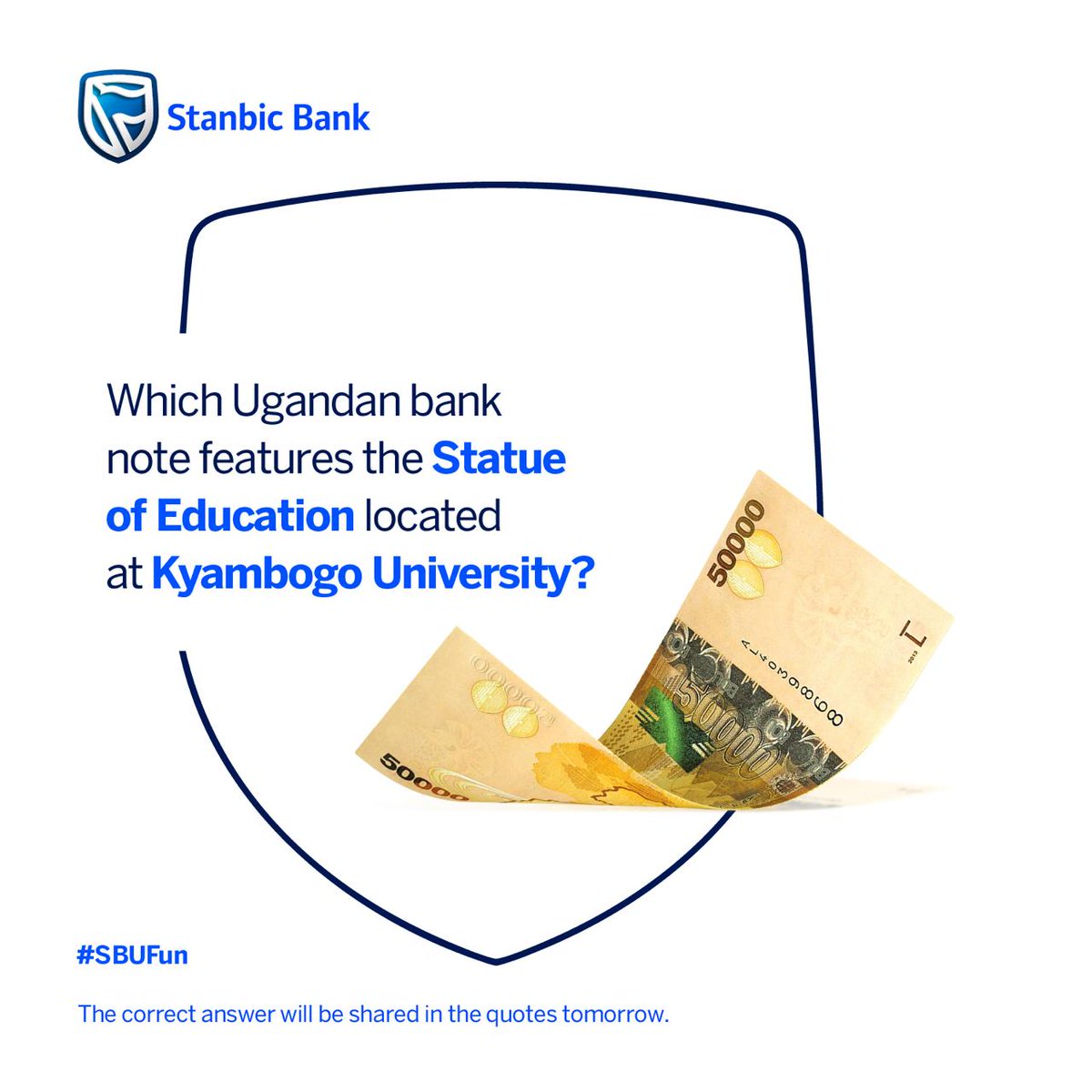 Test your knowledge of Uganda's beautiful bank notes.
Share your guess in the comments section. Let's see who's been paying attention to the details on the notes.

#SBUFun