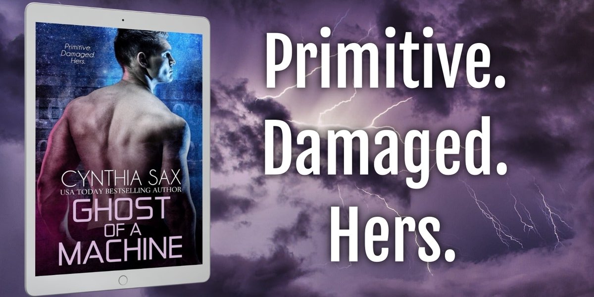 Ghost Of A Machine 
Primitive. Damaged. Hers. 
Kindle: 
ow.ly/CwFg50E2gux 
<a href="/AppleBooks/">Apple Books</a> : 
ow.ly/pskB50E2guu 
<a href="/kobo/">Kobo</a> : 
ow.ly/5NXQ50E2guw 
#CyborgRomance