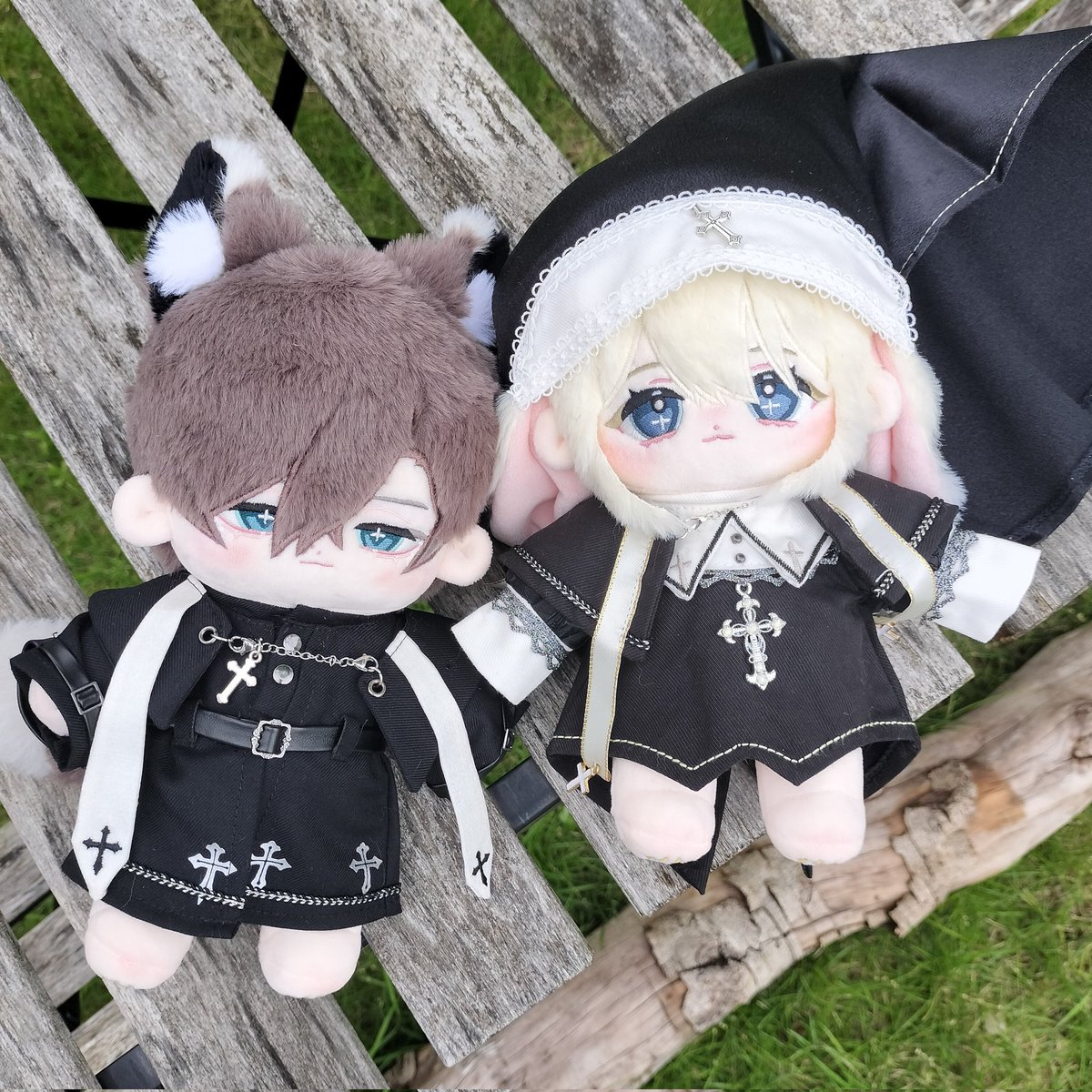 無属性ぬいぐるみストラ🐺ウィンプル🐰 clemtis.booth.pm/items/7139364 
7月17日（日曜）まで予約受付しております🙇🏻‍♀️🌷10cmと20cm共通ページなのでサイズ間違いにご注意ください……！